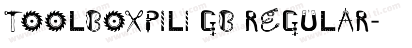 toolboxPiLi GB Regular字体转换